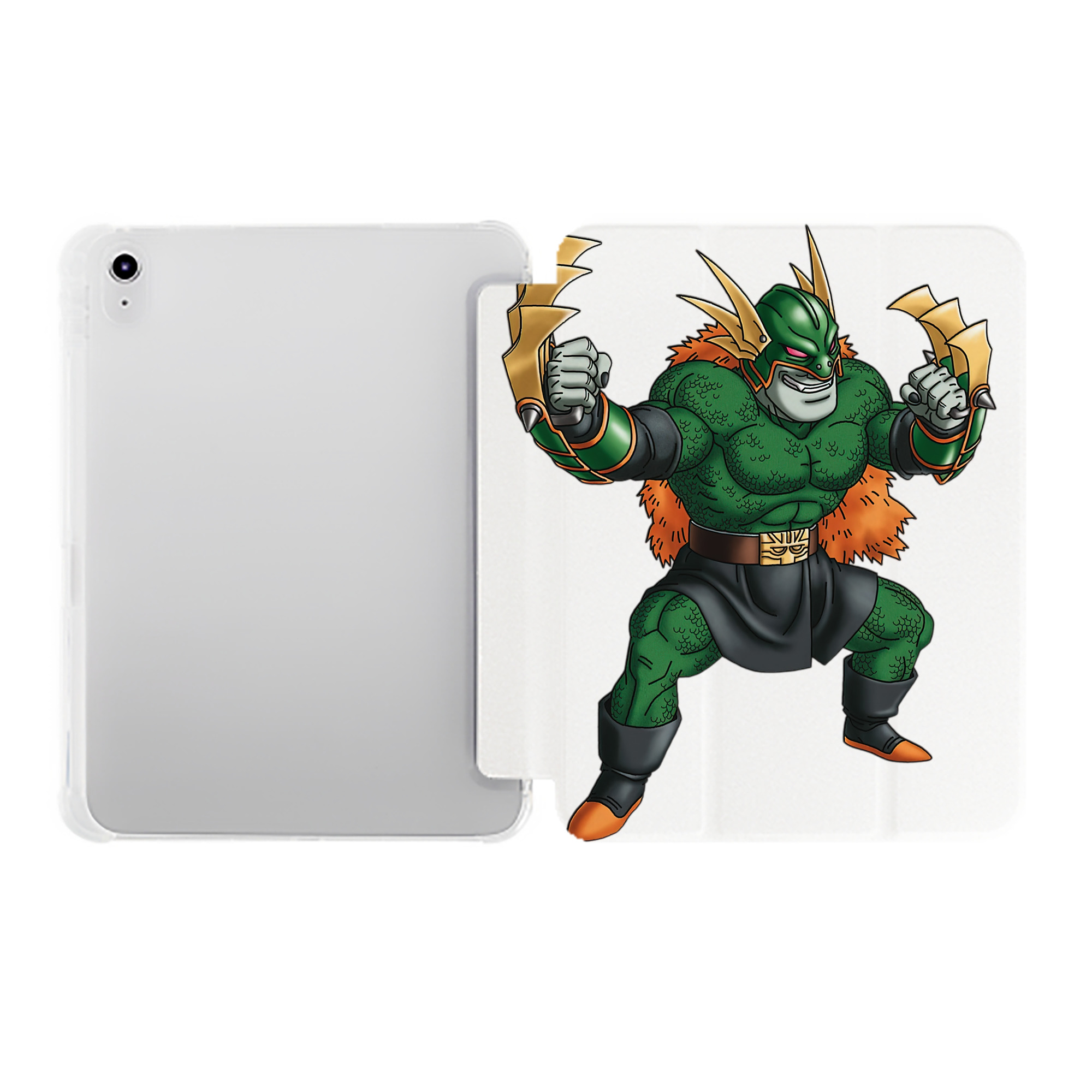 （画像用） ドラゴンクエスト Doragon Kuesuto Dragon Quest IPad ケース ペン収納付き 三つ折りスタンド PUレザー×シリコン 対応機種9.5/10.5/10.9インチ